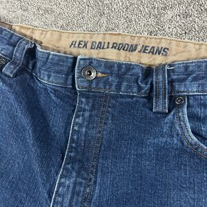 Duluth Trading Co Flex Ballroom Jeans Mens 40x34 Blue Medium Wash Denim Workwear